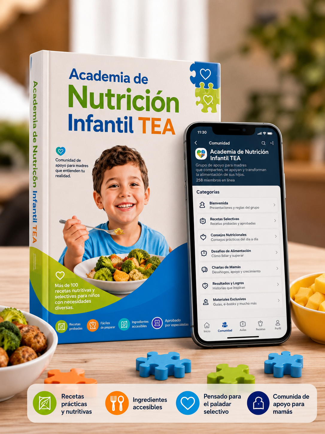 Mockup — Más de 100 recetas a prueba de selectividad